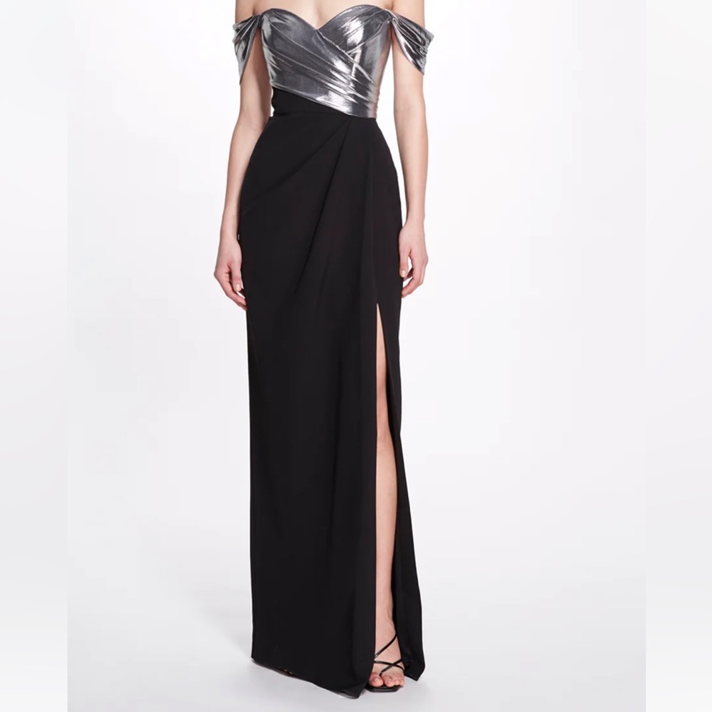 Worn once Marchesa Notte Off Shoulder Formal Gown size 12